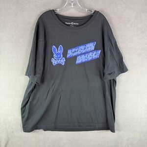 Psycho Bunny Men's Shirt Size 4XL  Pima Cotton T-Shirt With Big Graphic Retro‎